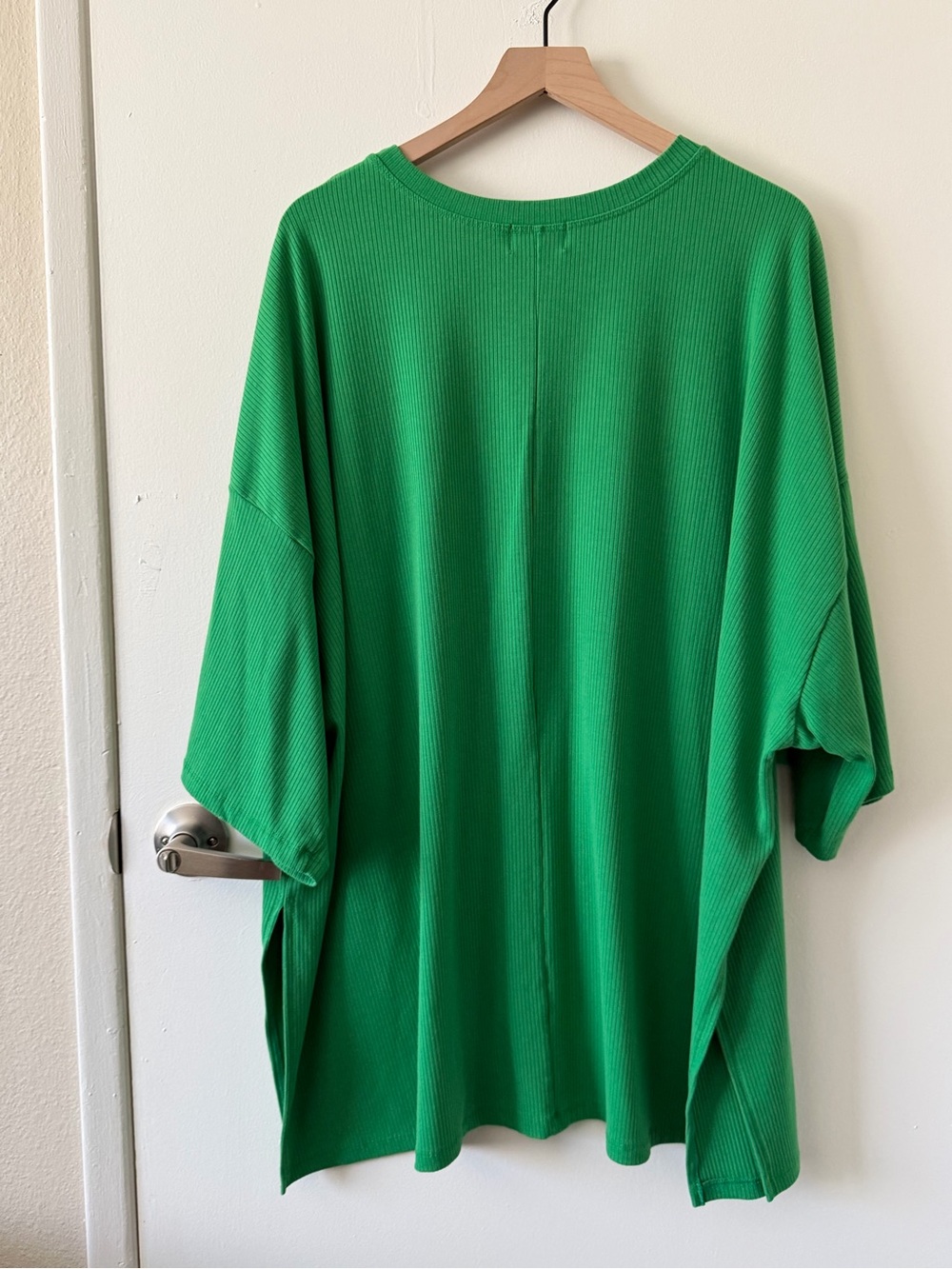 Dressed in LALA Lex Ribbed Shorts Playsuit True Green - XL - Picture 2 of 5